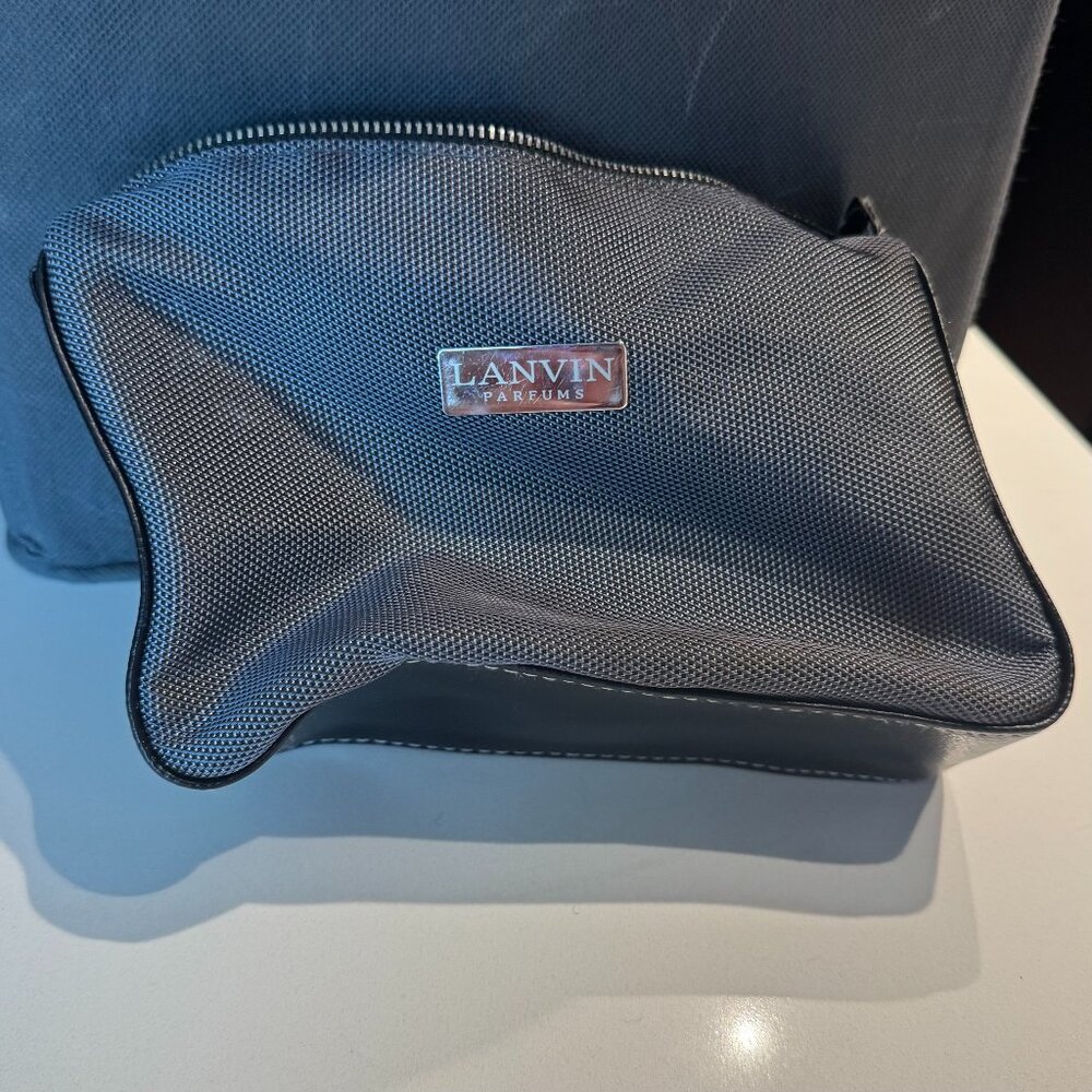 Lanvin Parfums Small Black Amenity Bag – Travel Pouch